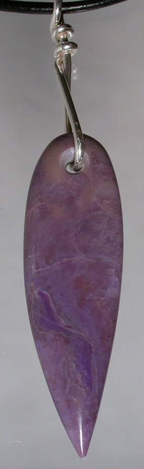 Talisman pendant Jade Turkish purple jade from Turkey designer freeform